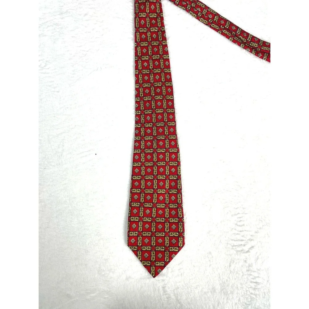 VTG Robert Talbott X Nordstrom 100% Silk Hand Printed in Italy USA Made Lux Tie